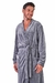 Robe Masculino De Inverno Em Microfibra Transpassado - loja online