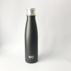 Promo botella térmica BUILT black matte + 3 tubos línea gris - tienda online