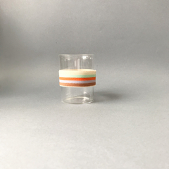 Imagen de Té para dos. Tetera y vasos en vidrio + 2 tubos línea gris