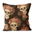 Almofada Decorativa Quarto Skull Floral Caveira 40x40