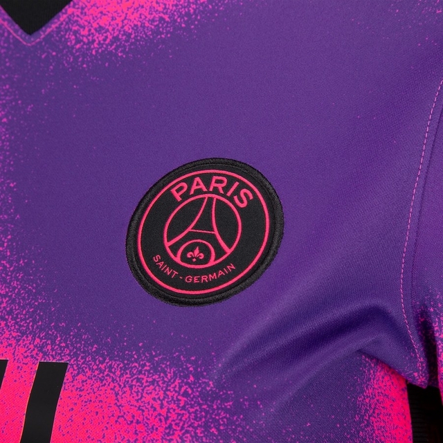 Camisa PSG IV 20 21 Roxa e Rosa Feminina Nike Jordan