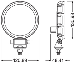 Imagen de Faro Redondo LED - 120 mm - 12/24V - (1 Pza) - 15 W - FL