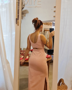 Vestido Rosa Nude Atardecer - tienda online