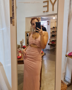 Vestido Rosa Nude Atardecer en internet