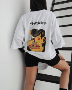 Imagen de Remera Oversize Blanco Ramen