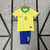 Brasil Primeiro Uniforme 24/25 - Conjunto Infantil Importado de Futebol - comprar online