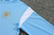 Conjunto Infantil De Frio Manchester City Azul Claro/Dourado Meio Zíper - comprar online