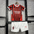 Milan 24/25 Home - Conjunto Uniforme Infantil Importado de Futebol