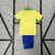 Brasil Primeiro Uniforme 24/25 - Conjunto Infantil Importado de Futebol na internet