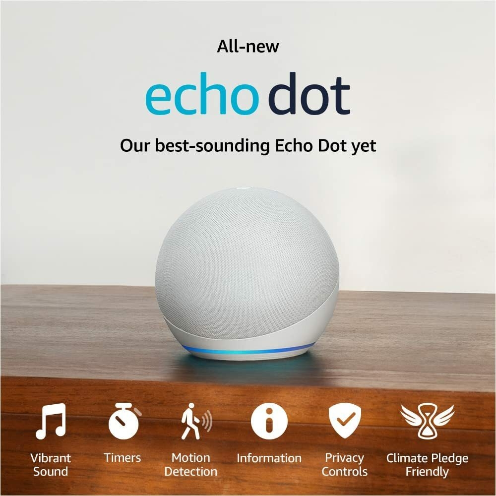 Echo Dot 5 Parlante Inteligente Con Reloj Alexa