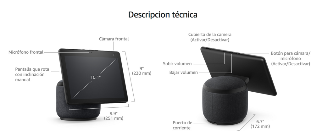 Echo Show 5 (3.ª generación), Pantalla táctil inteligente con Alexa  diseñada para controlar tus dispositivos de Hogar digital y más