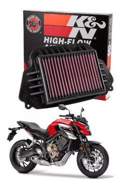 Filtro Ar Esportivo K&n Honda Cbr650f 2014 A 2018 Ha-6414