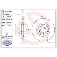 Par Disco Freio Brembo Diant Jeep Compass 1.8/2.0 09.D209.11 - comprar online