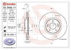 Discos dianteiros hrv 1.5 turbo e 1.8 ou tucson 1.6 turbo 09.D428.11 o par - comprar online