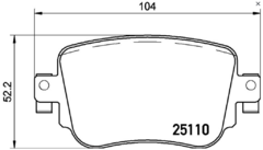 Pastilha Traseira Xtra Golf GTI mk7 2.0 220cv Mexicano e Nacional P85135X Brembo na internet