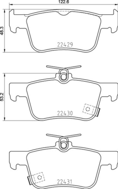 P28089 Pastilha de Freio Brembo Para HONDA: Civic (Gen.10) 1.5/2.0 17 - comprar online