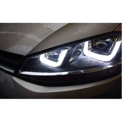 Farol Led Novo Golf MK7 2013 A 2015 Másc Negra - comprar online