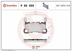 P65050 PAR PASTILHA TRASEIRA LOW METAL - PORSCHE: CAYENNE (9YA) 3.0AWD 17>, CAY- ENNE (9YA) 3.0AWD 23>, CAYENNE 3.0 E-HYBRID 19>, CAYENNE 4.0S 23> - comprar online