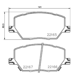 Pastilha Freio Brembo Diant Abarth Pulse 1.3t 22: P23164 - comprar online