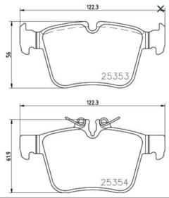 Pastilha Traseira - C200 2.0 184cv 2014 em diante (sem kit AMG) P50122 na internet