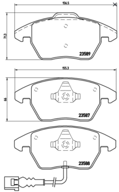 Pastilha De Freio Brembo Diant Jaguar Xf (x250) Xj (x351) 5.0 P36025 na internet