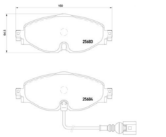 Pastilha Dianteira Jetta tsi 2.0t p85146 na internet