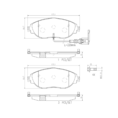 Pastilha Freio Cerâmica Diant Jetta GLI 22+, S3, TT P85144N - comprar online