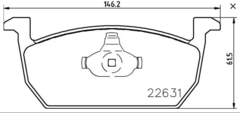 Pastilha Dianteira Polo GTS 1.4 150cv P85167 na internet