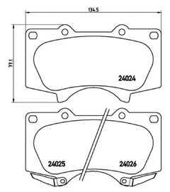 Pastilha de freio Dianteira Sw4 2015+ P83066 - comprar online