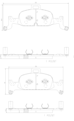 Pastilha Freio Brembo Tras Audi A4 A5 17+ E Rs5 19+ P85154 na internet