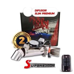 Difusor Escape Eletrônico Válvula Borboleta INOX 3 pol. slim Super Edition - comprar online