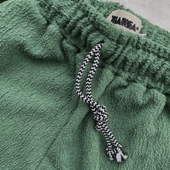 Calça de moletom tweed verde - comprar online