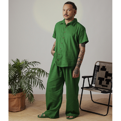 Pantalona Viscolinho Verde