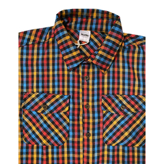 Camisa Cris manga longa flanela xadrez colorido na internet