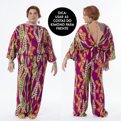 Kimono Tropicool Roxo - Transa 55