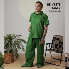 Pantalona Viscolinho Verde - Transa 55