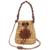 BOLSA ISLA GAL BUCKET RAFIA CROCHET NATURAL - REF 166016 - comprar online