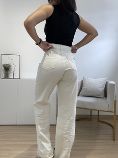 Wide Leg Jeans Nigéria Off White - comprar online