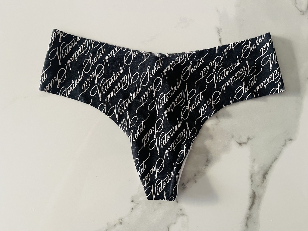 Tanga Victorias Secret Negra sin costura S