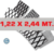Metal Desplegado 670-30-30 de 1.22 X 2.45 mt en hojas en internet