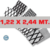 Metal Desplegado 620-30-40 de 1.22 X 2.44 mt en hojas en internet