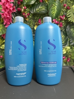 Shampoo e Condicionador Alfaparf Semi Di Lino Curls 1L