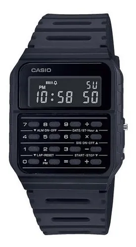 Reloj casio calculadora plateado new arrivals