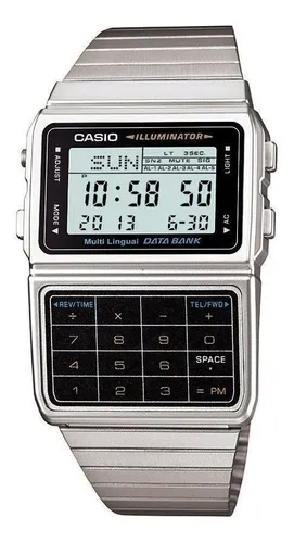Casio Reloj retro digital digital de tamaño medio para mujer LA-680WA-1DF,  plateado, Digital