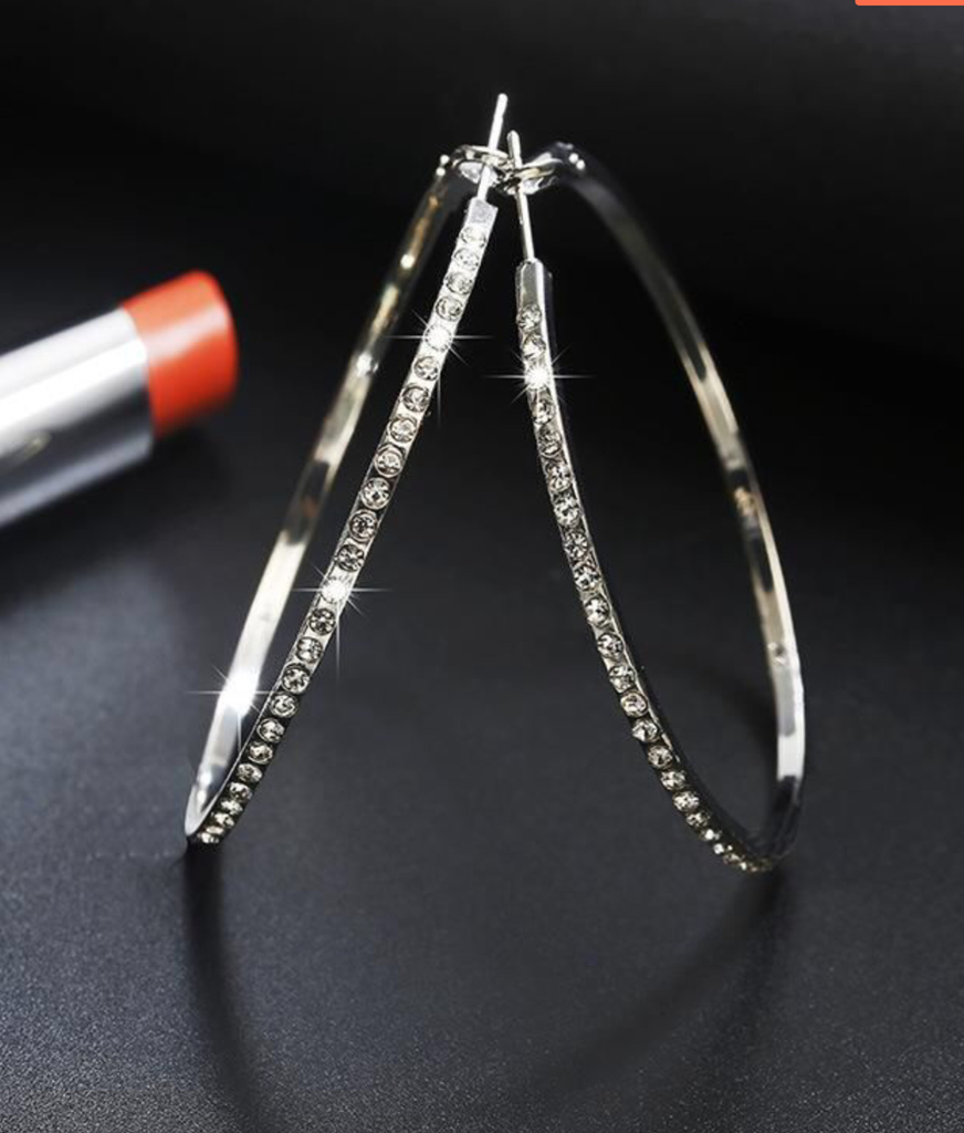 Aros Argollas con strass OBSESSED Accesorios