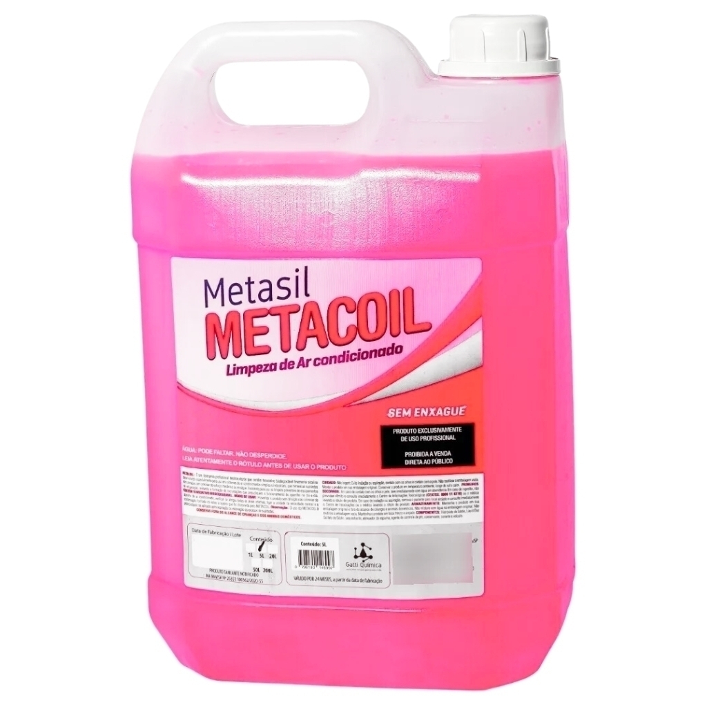 Metasil Metacoil Limpeza de Ar Condicionado Sem Enxague 5 Litros