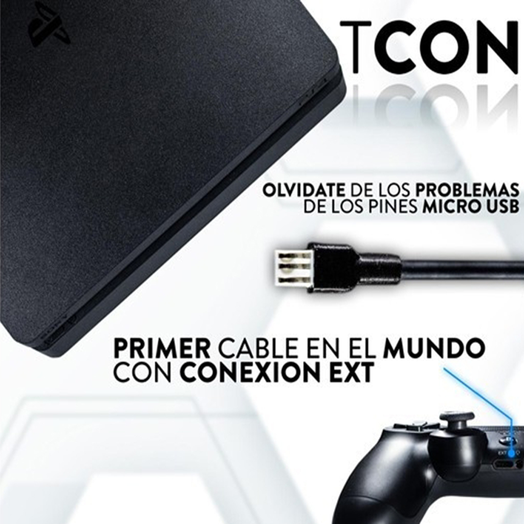 CABLE DE CARGA PS4 TCON (Entrada EXT) - KRUSTY GAMES