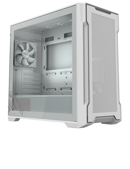 Gabinete Gigabyte C102 Glass Ice TG Mid-Tower Fan x2 White