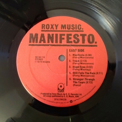 Roxy Music Manifesto vinilo Usa 1979 impecable - tienda online