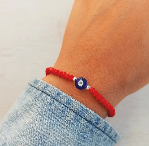 Pulsera Hilito NAZAR GLAMMY red